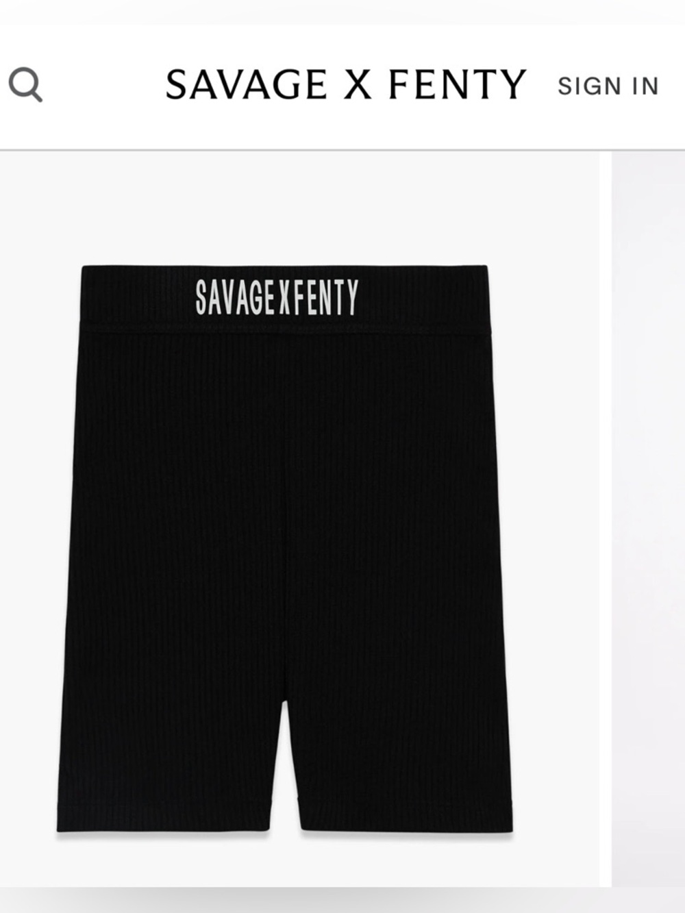 Savage X Fenty bundle Black + Gray Ribbed Biker shorts Size Small